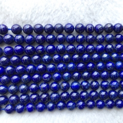 High Quality Genuine Natural Dark Blue Lapis Lazuli Necklaces or Bracelets Round Loose Beads 4-12mm 15.5" 06024