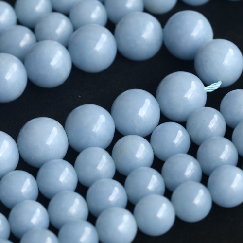 Wholesale Natural AAA High Quality Blue Angelite Anhydrite Celestite Round Loose Beads 4mm 6mm 8mm 10mm 12mm 14mm 04048