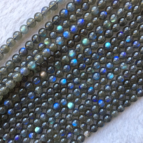 AAA High Quality  Natural Genuine Dark Blue Flash Light Labradorite Round Jewelery Loose Beads 6mm  8mm 15.5" 05757