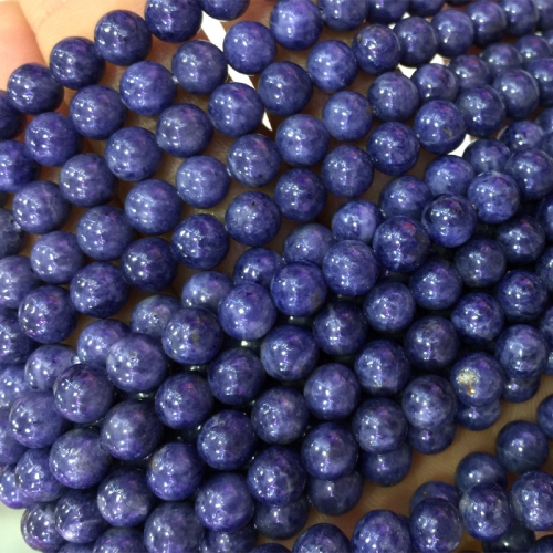High Quality Natural Genuine Blue Sapphire Round Loose Gemstone Beads 4mm,6mm,8mm,10mm,12mm,14mm,16mm 16" 04071