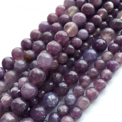 Natural Genuine Pink Purple Blue Lepidolite Tourmaline Round Loose Gemstone Stone Beads 4-12mm 15.5" 06124
