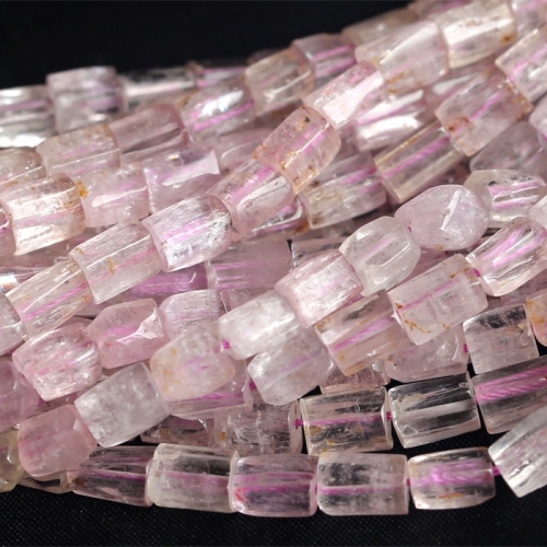 Natural Genuine Clear Pink Purple Kunzite Nugget Loose Gemstone Beads 16" 04049