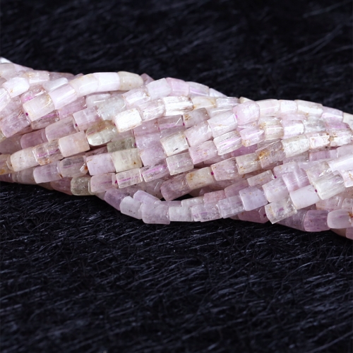 Natural Genuine Clear Pink Purple Kunzite Spodumene Nugget Free Form Beads Fit Jewelry 15.5" 05340