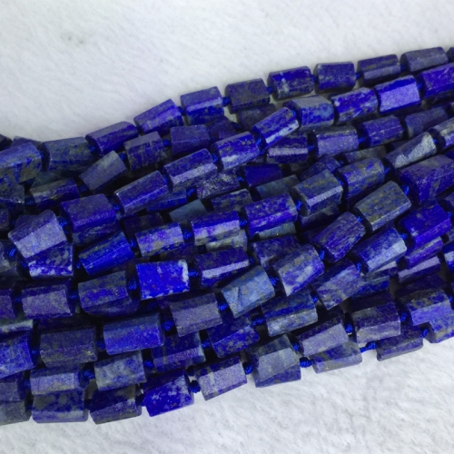 Natural Genuine Raw Mineral Afghanistan Dark Blue Lapis Lazuli  Nugget Free Form Loose Rough Matte Faceted Beads 6-12mm 05376