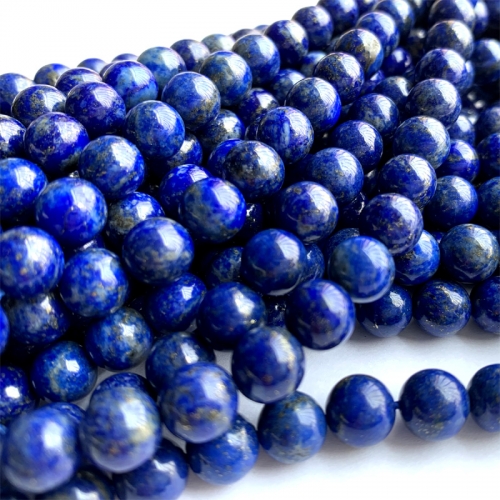 Genuine Natural Dark Blue Lapis Lazuli Necklaces or Bracelets Round Loose Beads 4-12mm 15.5" 06342