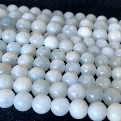 16" Wholesale Natural Real Genuine Blue Angelite Anhydrite Celestite Celestine Round Loose Beads  6-12mm  06484