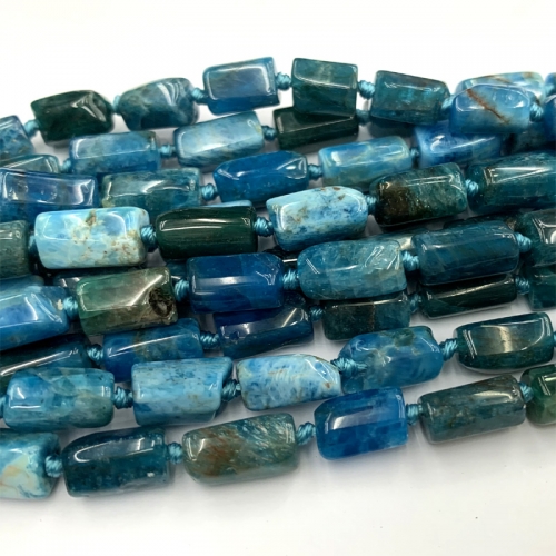 Natural Genuine blue Apatite Nugget Free Form Loose Smooth Necklace Bracelet Jewelry Beads 06474