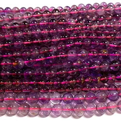 15.5“ Veemake Natural Genuine Auralite Super 23 Crystal Round Loose Gemstone Jewelry Beads Making Necklaces Bracelets  07049