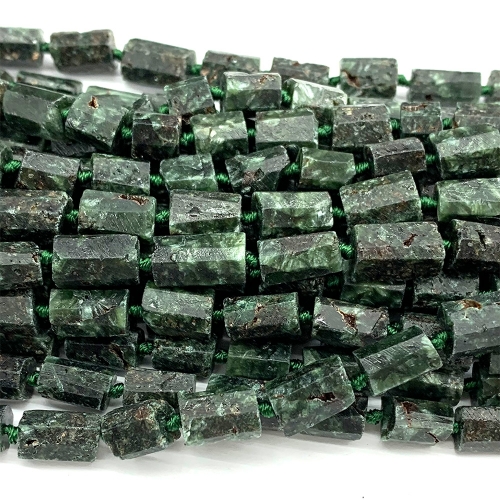 Veemake Natural Genuine Green Seraphinite Nugget Free Form rough Beads Jewelry Design Making Bracelets Necklaces Pendants 06871