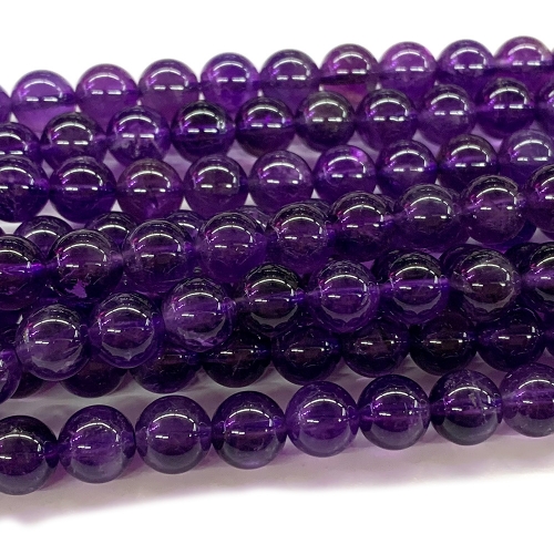 Wholesale Natural AAA Grade Dark Purple Amethyst Round Loose Beads Jewelry Sets Beads 4mm 6mm 8mm 10mm 12mm 14mm 02891
