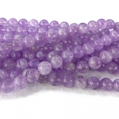 Wholesale Natural Genuine AAA Grade Lavender Amethyst Round Loose Beads Jewelry Sets Beads 4mm 6mm 8mm 10mm 12mm 14mm 07504