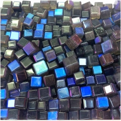 Natural Stone Genuine Gemstone High Quality Flash Light Blue Labradorite Edge Cube Faceted Jewelry Necklaces Bracelets Pendant Beads 07606