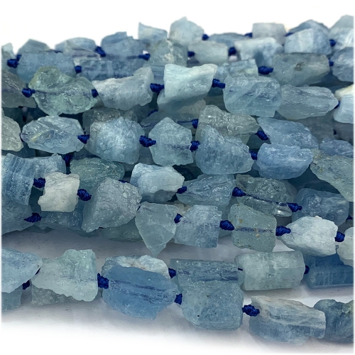 Natural Genuine green blue Aquamarine Nugget Free Form Loose Raw Mineral Rough Matte Necklace Bracelet Jewelry Necklaces Beads 07707
