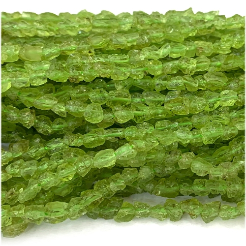 Natural Genuine Green Peridot Nugget Free Form Loose Raw Mineral Rough Matte Necklace Bracelet Jewelry Necklaces Beads 07708