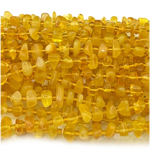 High Quality Natural Genuine Clear Yellow Amber Nugget Free Form Loose Necklace Bracelet Jewelry Necklaces Beads 07731