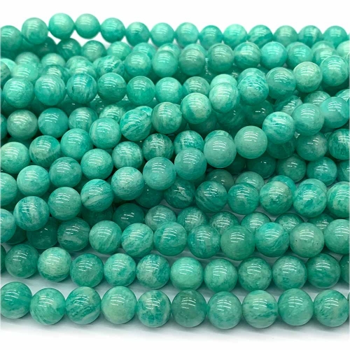 Natural Genuine AAA High Quality Green Blue Russia Amazonite Round Loose Jewelry Beads 6mm 8mm 10mm 07739