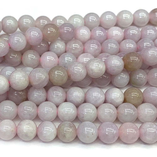 Wholesale Natural Genuine Pink Purple Jadeite Jade Round Loose Necklace Bracelet Beads 07907