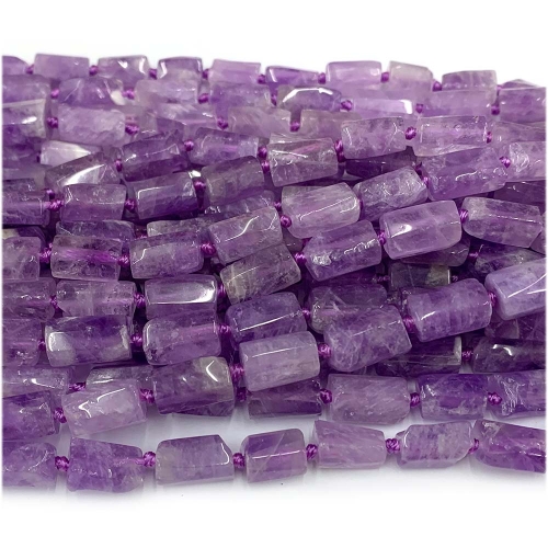 Real Natural Genuine Lavender Amethyst Nugget Free Form Smooth Beads 08045