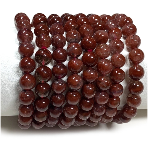 Veemake High Quality Natural Genuine Purple Red Auralite Super 23 Crystal Bracelet Round Loose Beads 08065