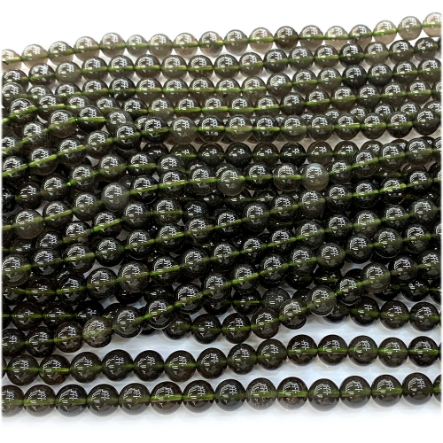 Veemake Natural Genuine Meteorite Meteorolite Round Loose Jewelry Necklace Bracelet Beads 08210