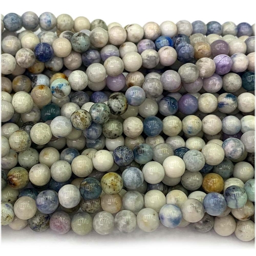 Natural Genuine Purple Hackmanite Round Loose Gemstone Stone Beads Jewelry Design Necklace Bracelets 08145