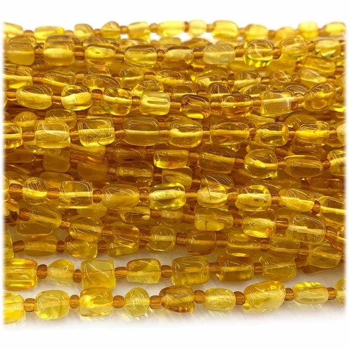 High Quality Natural Genuine Clear Yellow Amber Nugget Free Form Loose Necklace Bracelet Jewelry Necklaces Beads 08230