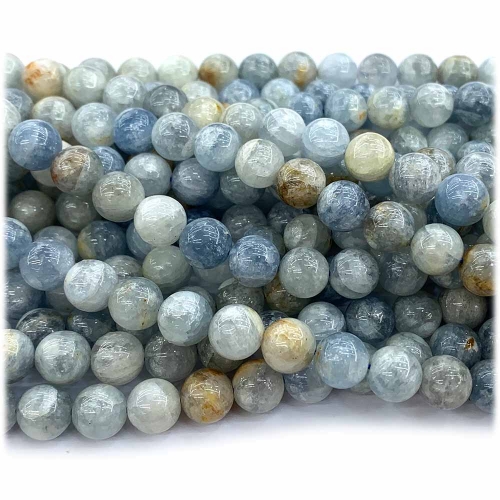 Natural Blue Celestine Round Loose Necklaces Bracelets Beads Jewelry Making Beads 08242