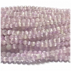 15.5" Veemake Natural Genuine Green Pink Purple Kunzite Spodumene Hiddenite Cat's Eye Round Loose Gemstone Beads  Necklaces Bracelets 6-12mm  08302