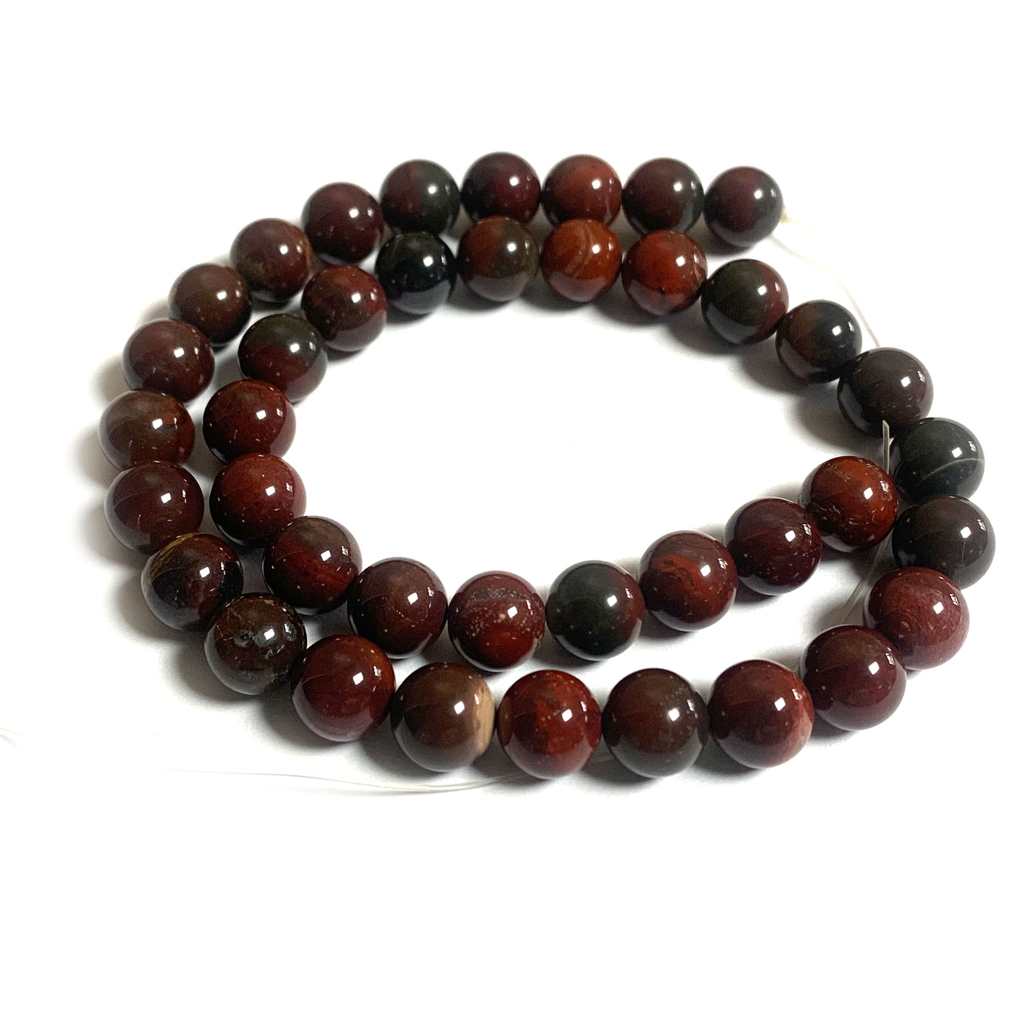 On Sale Natural Genuine Silver Leaf Jasper Necklaces Bracelets Round Loose Beads 08646-14